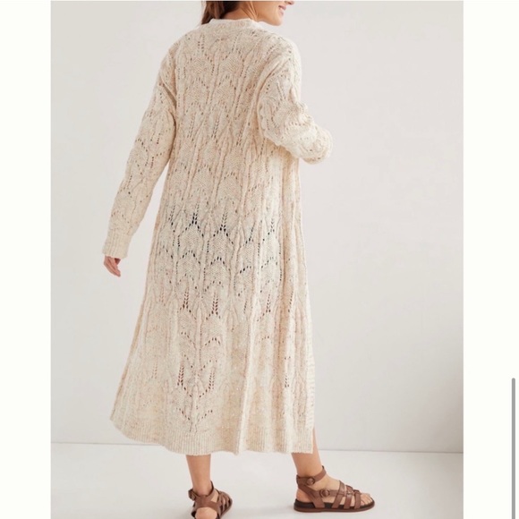 Anthropologie PILCRO Pointelle Duster Cardigan Size S - Picture 2 of 14